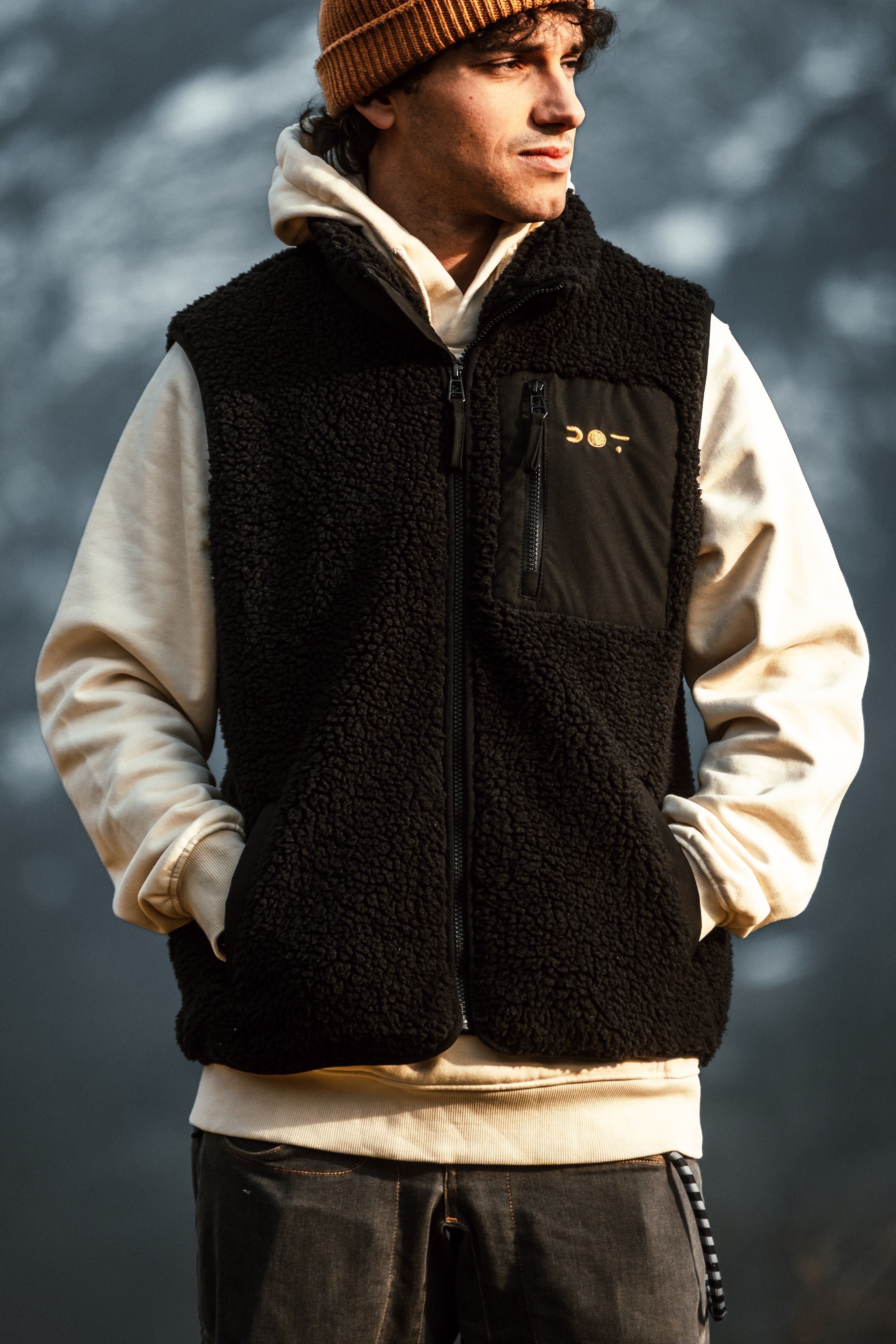 Gilet in pile Sherpa