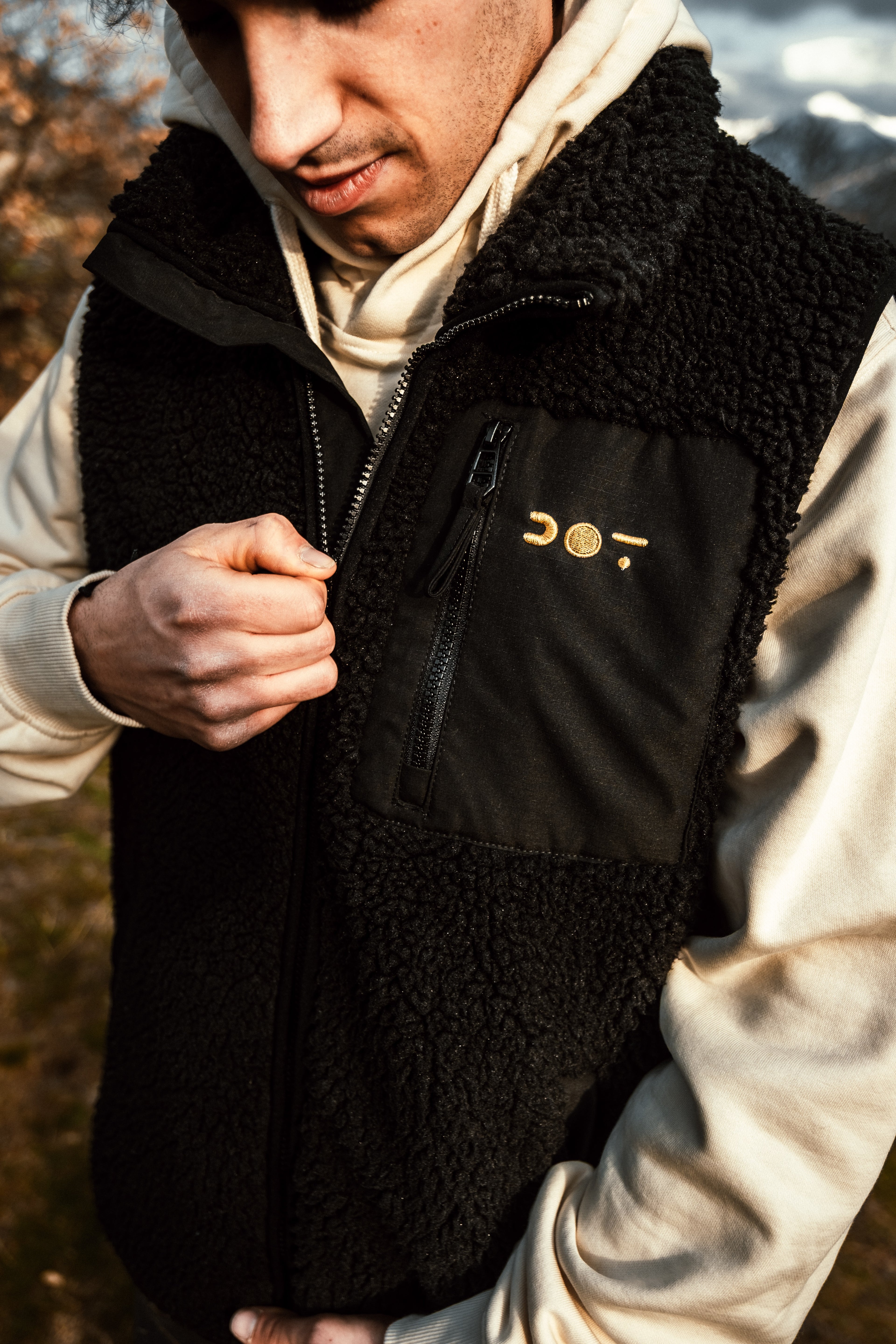 Gilet in pile Sherpa