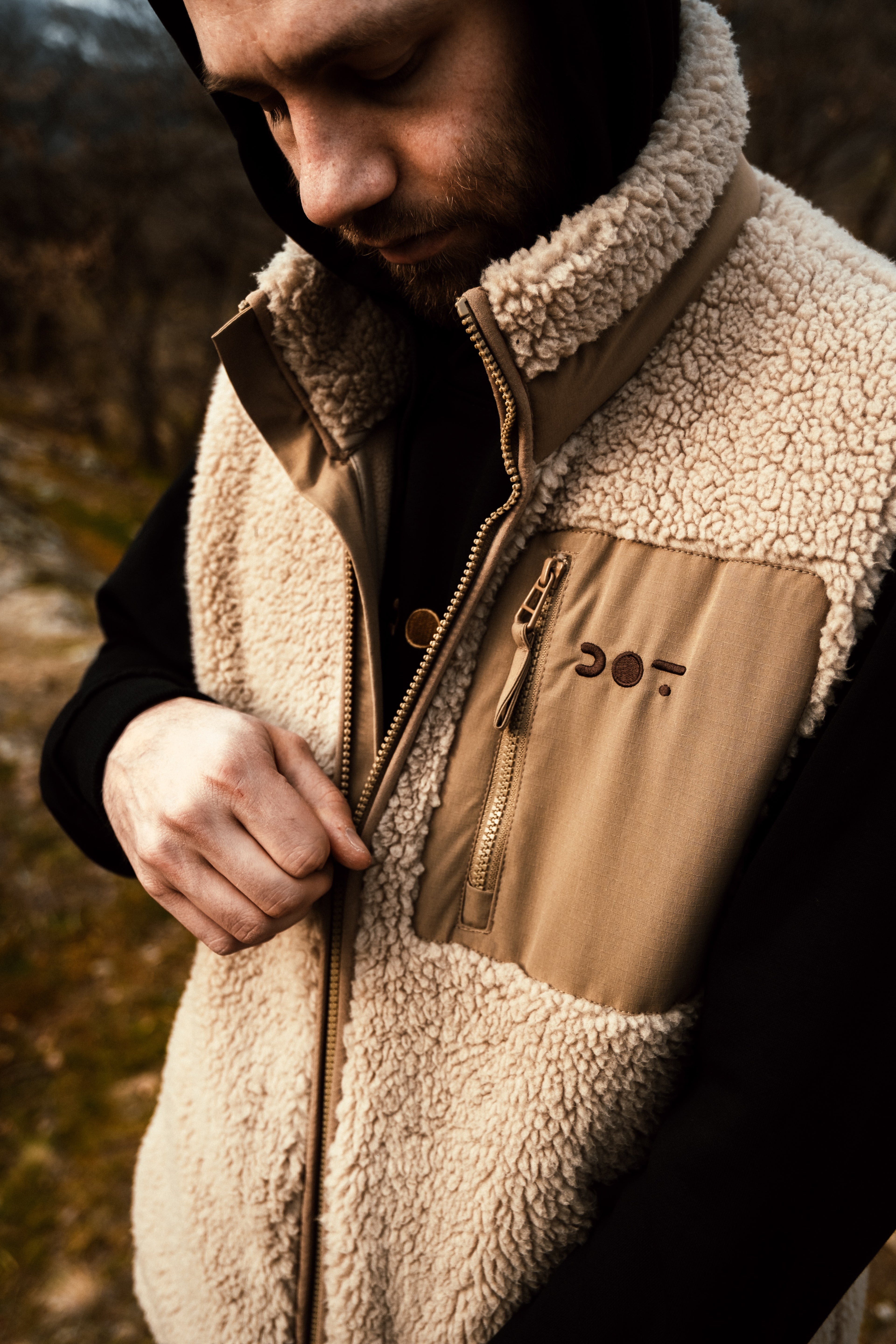 Gilet in pile Sherpa