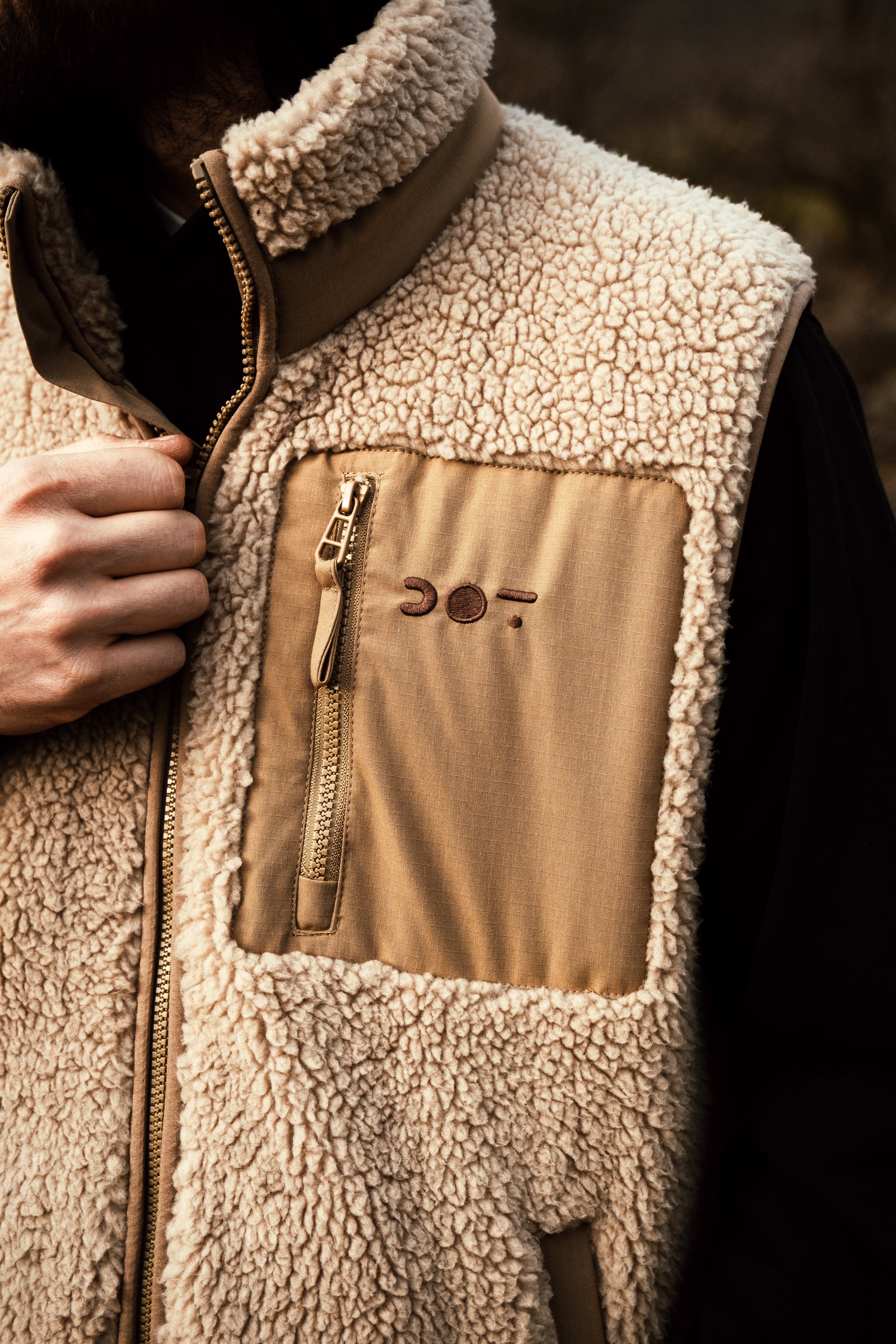 Gilet in pile Sherpa