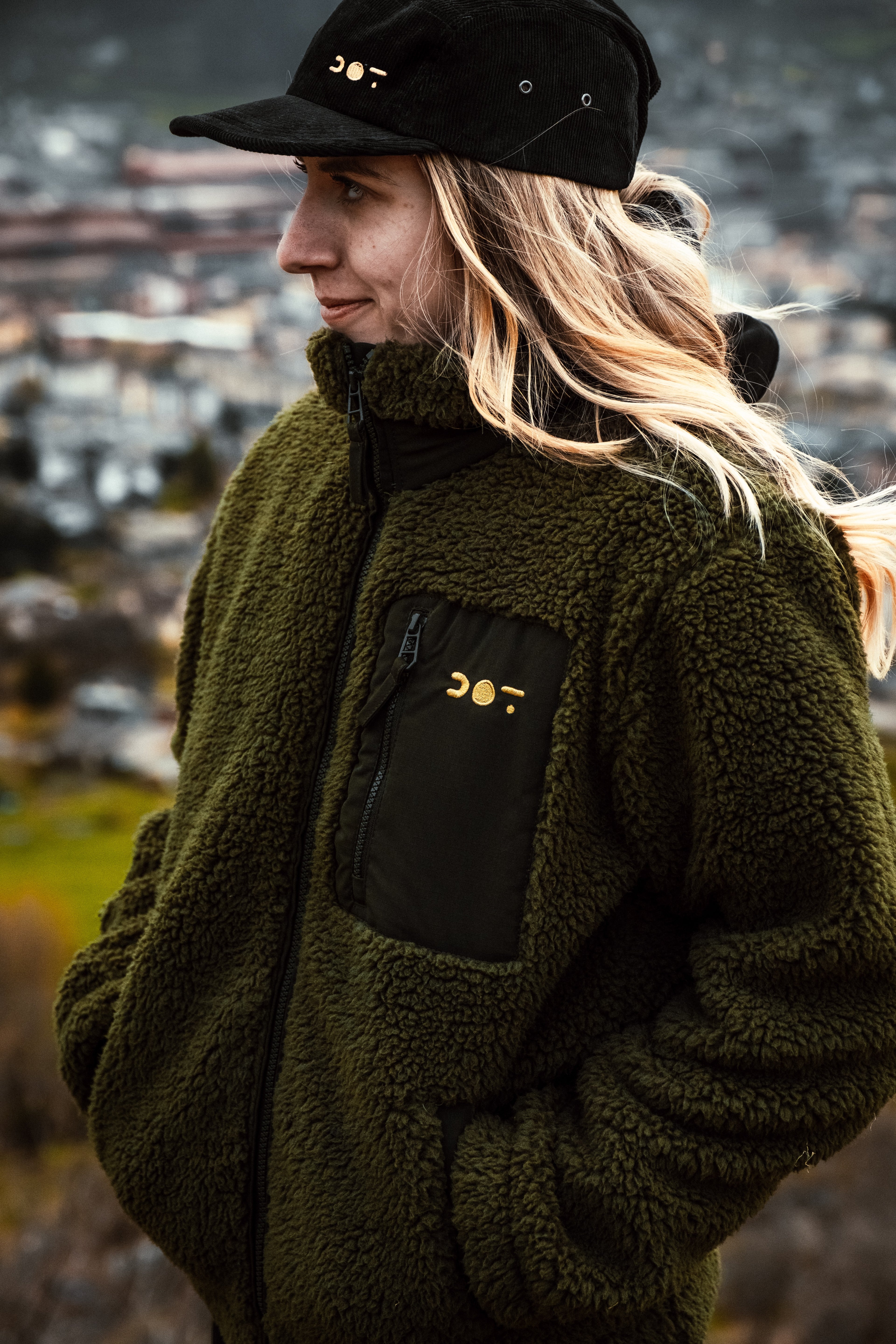 Giacca in pile Sherpa