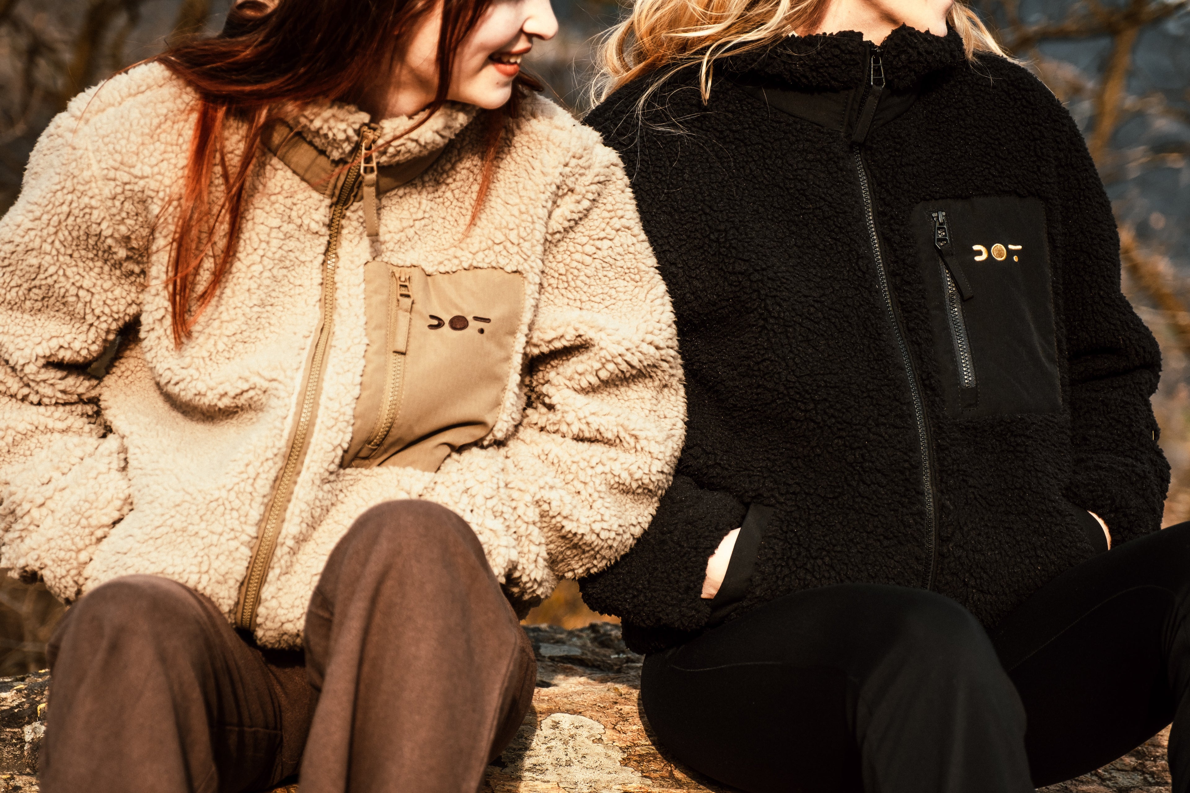 Giacca in pile Sherpa